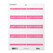Middenband - Roze plasma Etiket (Full Sheet)