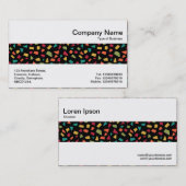 Middenband - Schermen - Kleur 02 op zwart Visitekaartje (Voorkant / Achterkant)