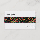 Middenband - Schermen - Kleur 02 op zwart Visitekaartje (Achterkant)