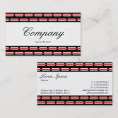 Middenband - script - Terrazzo Pattern Visitekaartje (Voorkant / Achterkant)