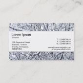 Middenband - Snowy Branches Visitekaartje (Achterkant)