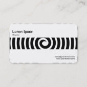 Middenband - Spiraal - Zwart Visitekaartje (Achterkant)