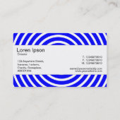 Middenband - Spiral - Blauw en wit Visitekaartje (Achterkant)