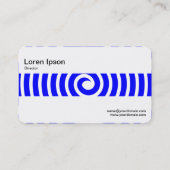 Middenband - Spiral - Blauw Visitekaartje (Achterkant)