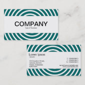 Middenband - Spiral - Moss Green en White Visitekaartje (Voorkant / Achterkant)