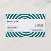 Middenband - Spiral - Moss Green en White Visitekaartje (Achterkant)