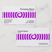 Middenband - Spiral - Paars Visitekaartje (Voorkant / Achterkant)