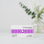 Middenband - Spiral - Paars Visitekaartje (Staand voorkant)