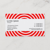 Middenband - spiral - rood en wit visitekaartje (Achterkant)