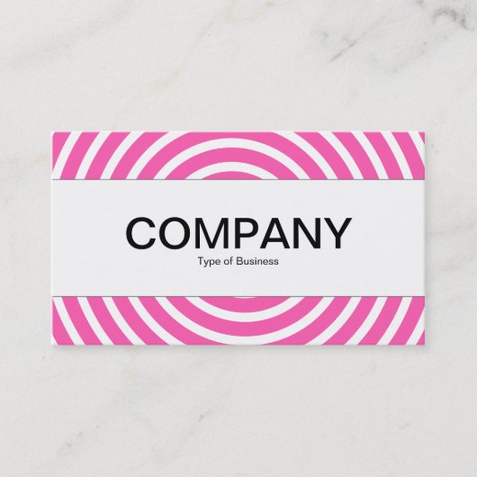 Middenband - spiral - Roze en wit Visitekaartje (Voorkant)