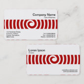 Middenband - Spiral - Ruby Red Visitekaartje (Voorkant / Achterkant)