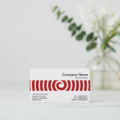 Middenband - Spiral - Ruby Red Visitekaartje (Staand voorkant)