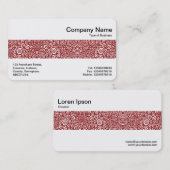 Middenband - Spiralen Abstract - Ruby Red Visitekaartje (Voorkant / Achterkant)