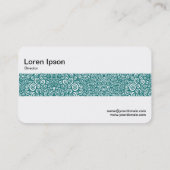 Middenband - Spirals Abstract - Moss Green Visitekaartje (Achterkant)