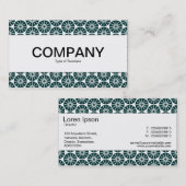 Middenband - Star Wheel - Donkergroen op wit Visitekaartje (Voorkant / Achterkant)