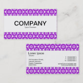 Middenband - Star Wheel - Paars op wit Visitekaartje (Voorkant / Achterkant)