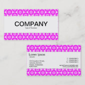 Middenband - Star Wiel - Magenta op wit Visitekaartje (Voorkant / Achterkant)