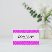 Middenband - Star Wiel - Shades van magenta Visitekaartje (Staand voorkant)