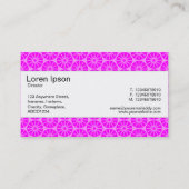 Middenband - Star Wiel - Shades van magenta Visitekaartje (Achterkant)