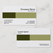 Middenband - twee tongen - schaduwen van olijven visitekaartje (Voorkant / Achterkant)