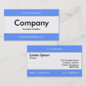 Middenband v2 - blauw 6699FF Visitekaartje (Voorkant / Achterkant)