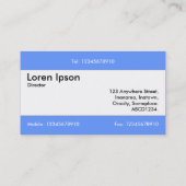 Middenband v2 - blauw 6699FF Visitekaartje (Achterkant)