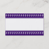 Middenband (ventilatorgrens) - Diep Violet Visitekaartje (Achterkant)