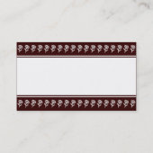 Middenband (ventilatorgrens) - donkerbruin visitekaartje (Achterkant)