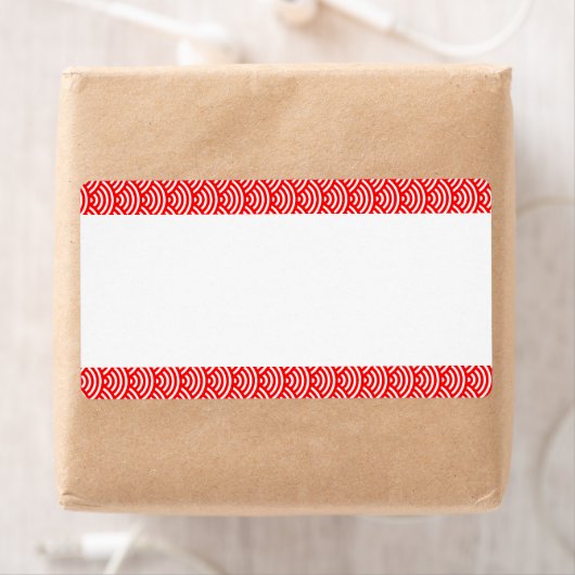 Middenband - Vissschaalpatroon Etiket (Insitu)