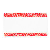 Middenband - Vissschaalpatroon Etiket (Voorkant)