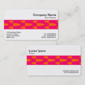 Middenband - warm roze en Oranje patroon Visitekaartje (Voorkant / Achterkant)