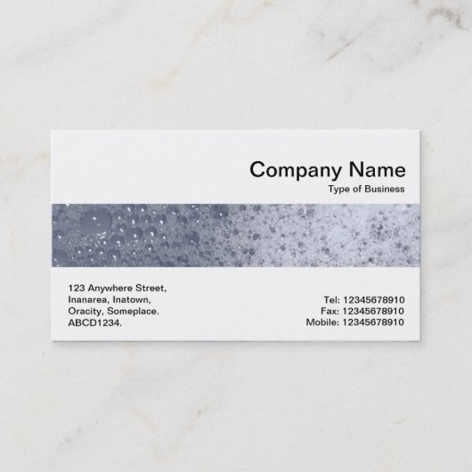 Middenband - zeepbellen 03 visitekaartje (Voorkant)