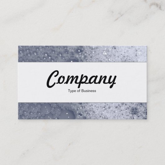 Middenband - zeepbellen visitekaartje (Voorkant)