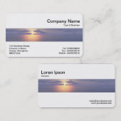 Middenband - zonneschijn/zonsondergang visitekaartje (Voorkant / Achterkant)