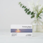 Middenband - zonneschijn/zonsondergang visitekaartje (Staand voorkant)