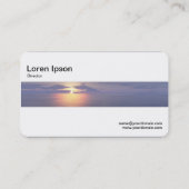 Middenband - zonneschijn/zonsondergang visitekaartje (Achterkant)