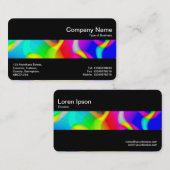 Middenband (zwart) - kleurrijk Abstract Visitekaartje (Voorkant / Achterkant)