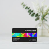 Middenband (zwart) - kleurrijk Abstract Visitekaartje (Staand voorkant)