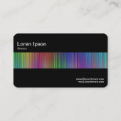 Middenband (zwart) - Spectrumgordijn Visitekaartje (Achterkant)