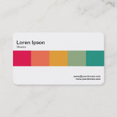 Middenband (zwart-wit) - kleuren visitekaartje (Achterkant)