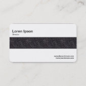 Middenband - zwarte denim visitekaartje (Achterkant)