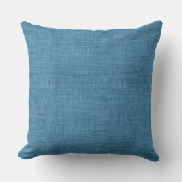 Middenblauwe Worp Kussen