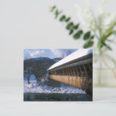 Middenbrug Woodstock in Winter Briefkaart (Staand voorkant)