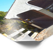 Middenbrug, Woodstock, Vermont Foto Afdruk (Hoek)