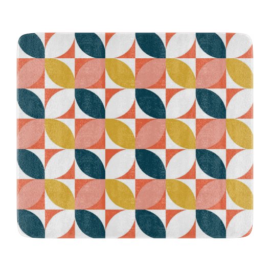 Middencentje modern lederen patroon snijplank (Voorkant)