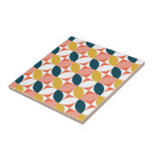 Middencentje modern lederen patroon tegeltje (Zijkant)