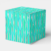 Middencentraaldruk - tinten turquoise bedankdoosjes (Achterkant)