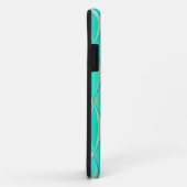 Middencentraaldruk - tinten turquoise Case-Mate iPhone case (Achterkant/rechts)