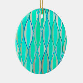 Middencentraaldruk - tinten turquoise keramisch ornament (Rechts)