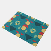 Middencentraalmodus Geometric Turquoise Deurmat (Schuin)